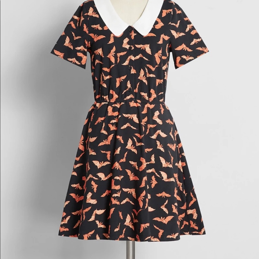 NWT ModCloth midnight dreamscape dress with cute bats